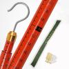 Insulated Measuring Rod, Insulated Telescopic Height Measuring Rod with Pouch and Gloves Red 6-18m(18m(59.1 ft)) view 1