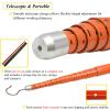 Insulated Measuring Rod, Insulated Telescopic Height Measuring Rod with Pouch and Gloves Red 6-18m(18m(59.1 ft)) view 2