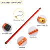 Insulated Measuring Rod, Insulated Telescopic Height Measuring Rod with Pouch and Gloves Red 6-18m(18m(59.1 ft)) view 4