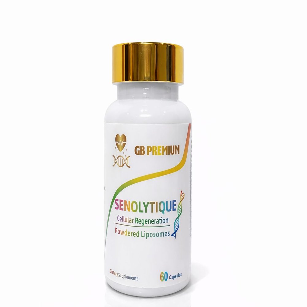 GB Premium Senolytique Supplement, Quercetin, Fisetin and Spermidine,Powdered Liposomes, 60 Capsules