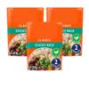 Sticky Rice Microwave Ready Meal, 220g, Pack of 3, Short Grain, Two Servings, No Artificial Colours or Preservatives, Vegetarian, Ready in 2 Minutes view 1