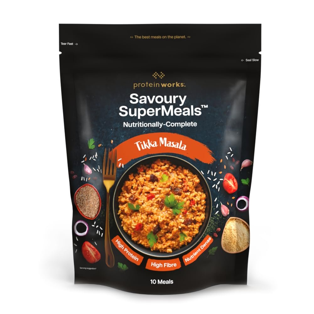 Protein Works | Savoury SuperMeals, Tikka Masala, 10 Meals