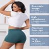 Goat Union Overnight Period Shorts for Women - 2" Absorbent Sleep Period Boyshorts Heavy Flow, Trekking Green, S view 4