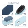 SOESFOUFU Soft Bristle Laundry Scrub Brush with Ergonomic Abs Handle for Shoes and Clothes Cleaning, Sturdy Pbt Material Brush Suitable for Household Use view 3