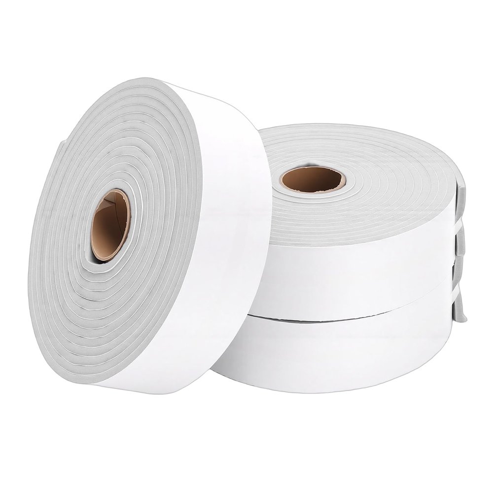 Cryfokt 3 Roll Window Condensation Absorber, 16.4FT 5mm Thick Reusable Water Damp Tape, Self Adhesive Design, Condensation Damp Absorber for Home Windows Glass Doors Bathrooms