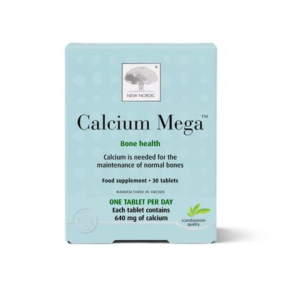 New Nordic Calcium Mega Bone & Teeth Support Tablets, Muscle Function, 30ct