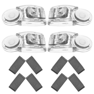 TEHAUX Swimming Goggles Buckles and Versatile Compatibility, Black 4pcs Universal with Swim Goggles Fasteners for Comfortable Strap Adjustment in Water Sports