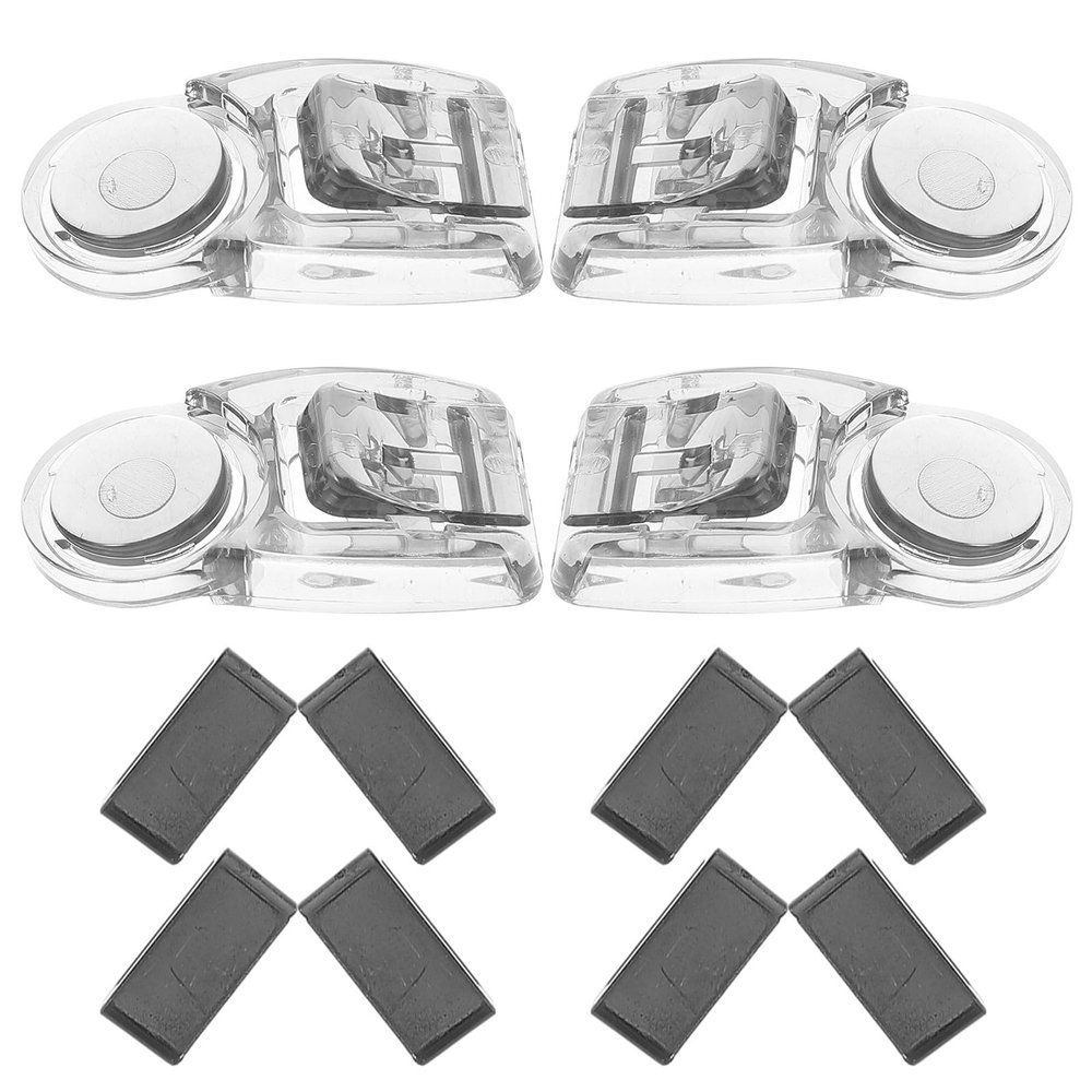 TEHAUX Swimming Goggles Buckles and Versatile Compatibility, Black 4pcs Universal with Swim Goggles Fasteners for Comfortable Strap Adjustment in Water Sports