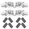 TEHAUX Swimming Goggles Buckles and Versatile Compatibility, Black 4pcs Universal with Swim Goggles Fasteners for Comfortable Strap Adjustment in Water Sports view 1