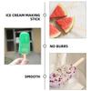 ibasenice 100pcs Wooden Ice Pop Sticks Khaki Round Craft Sticks for Boys and Girls Ice Cream Making and DIY Projects view 3