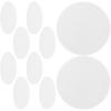 CLISPEED 100pcs Food Grade Plant Fiber Desiccant round Transparent Film Moisture Absorber for Food Jars Cookie Tins Chip Cans High Absorption Moisture Control for Rice Tea Leaves Storage view 1