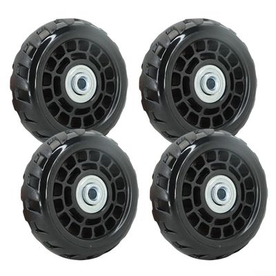 4pcs Luggage Replacement Wheels Set for Suitcase Trolley with Strong Load Bearing and Quiet Wear Resistant Plastic Construction