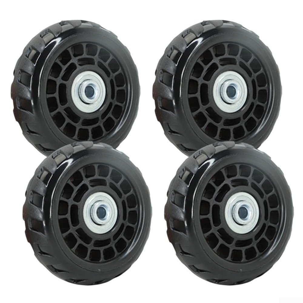 4pcs Luggage Replacement Wheels Set for Suitcase Trolley with Strong Load Bearing and Quiet Wear Resistant Plastic Construction