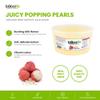 Bobalife Lychee Popping Boba Pearls 1.6kg Fruit Juice Filled Bubble Tea Pearls, Boba Topping for Drinks, Desserts, Cocktails & Slush Vegan & Gluten Free view 3