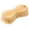 Wooden Cleaning Brush with Soft PET Bristles for Shoes, Clothes & Laundry - Multi-Purpose Scrubber with Hanging Rope, Beige, 17x8x4cm(A) view 1