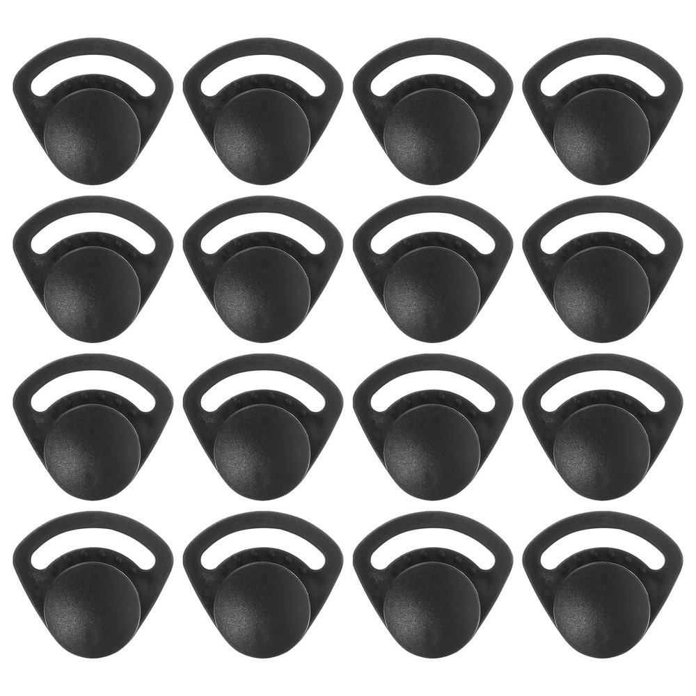HEALEEP Helmet Chin Strap Buckles Replacement Clips with Impact Resistance and Firm Fixing Function 40pcs Black for Hard Hat Attachment for Construction and Safety Use