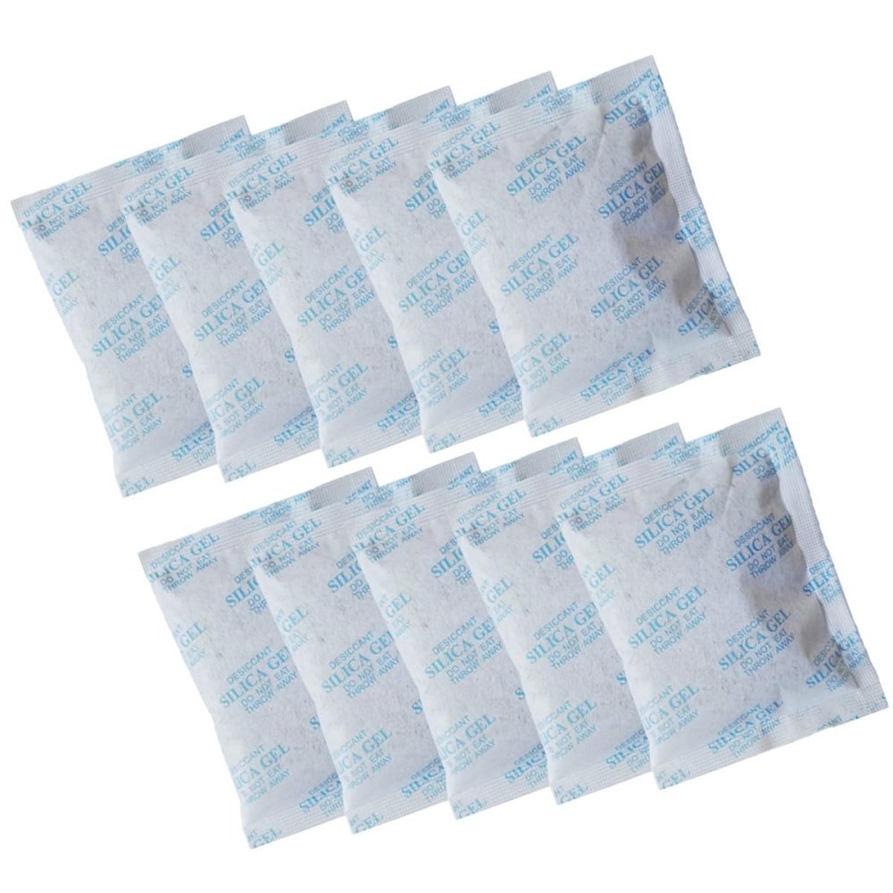 AUTSUPPL Silica Gel Moisture Absorber Bags for 10g 100pcs Nonwoven Fabric Material, Keep Dry and Reduce Condensation Wardrobe and Drawer Storage