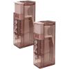 Mini Dental Floss Dispenser 3.6 cm Wide Sakura Pink, Portable Automatic Pop-Up Toothpick Holder Storage Box for Home Travel Oral Care view 1