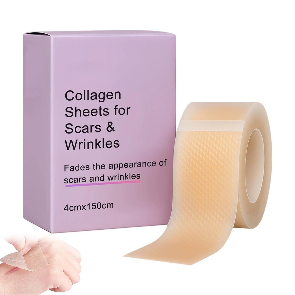Scar Tape - Professional Smoothing Strip, Silicone Scar Strips for Skin Repair, Scars Reduction Adhesive Tape, Stretch Mark & Wound Care Sheet, Medical Grade Skin Patch for Women Burn Wound