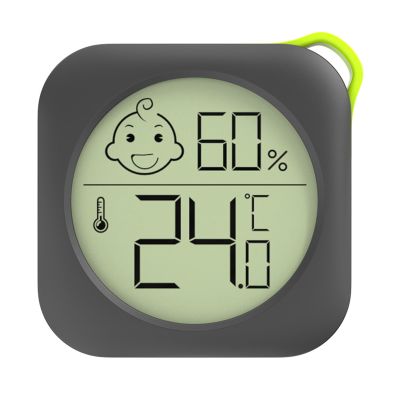 Miniature Temperature and Humidity Sensors for Home Baby Room Use with Face Comfort Levels Indicators and ABS Housing Temperature Humidity Gauge