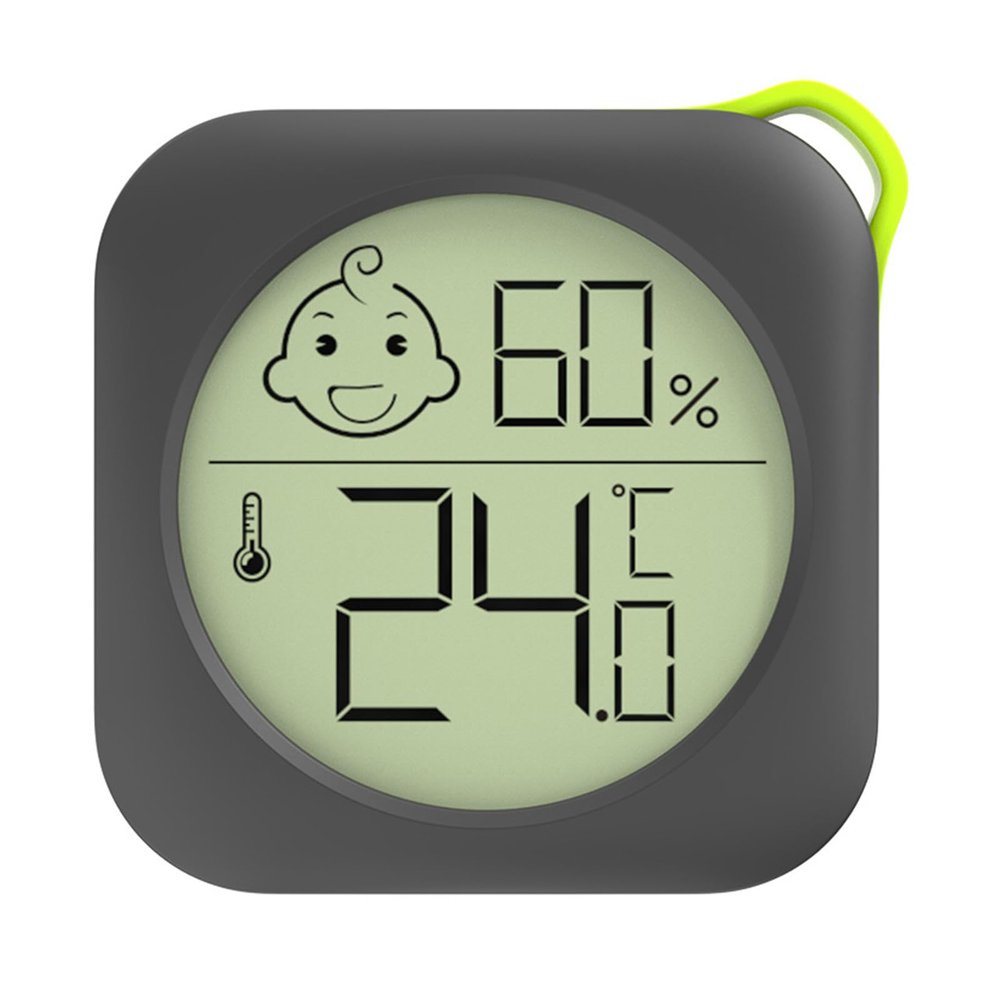 Miniature Temperature and Humidity Sensors for Home Baby Room Use with Face Comfort Levels Indicators and ABS Housing Temperature Humidity Gauge
