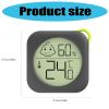 Miniature Temperature and Humidity Sensors for Home Baby Room Use with Face Comfort Levels Indicators and ABS Housing Temperature Humidity Gauge view 3
