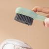 BETOOKY 2pcs Multipurpose Shoe Cleaning Brush with Dispenser for Plastic Scrub Shoes Cleaning Tool Suitable for Home Use Easy to Grip and Effective for Care view 4