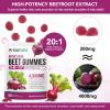 Beetroot Gummies, Beet Root Chews Gummies for Natural Energy Support, Beetroot Supplement for Men and Women, Mixed Berry Flavor, 90 Count view 4