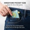 Automatic Pop Up Floss Dispenser, Portable Floss Picks Case, Refillable Dental Floss Holder with Refills, Mini Pocket Floss Storage Container for Travel, Purse, Home, Office (Two-piece Set A) view 3