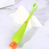 Baluue 4 Pcs Soft Bristle Toothbrush Set with Carrot Shape, Comfortable to Hold and Use, Ergonomic Manual Toothbrushes Suitable for Daily Use and Young view 3