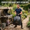 100 Pack 70L Heavy Duty Black Bin Bags, 30 Micron Tear Resistant Refuse Sacks, Leak-Resistant Bin Liners for Kitchen, Garden Office & Commercial Use (200X BIN BAG) view 2