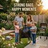 100 Pack 70L Heavy Duty Black Bin Bags, 30 Micron Tear Resistant Refuse Sacks, Leak-Resistant Bin Liners for Kitchen, Garden Office & Commercial Use (200X BIN BAG) view 3
