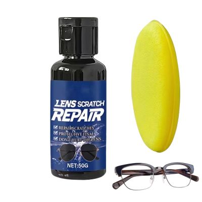 Eyeglass Scratch Remover - 8cm Glasses Lens Scratch Repair | Sratch Remover, 50g Powerful Deep Cleaning Liquid, Eyeglass Lens Repair Cleaner,for Restoration Protection Care Home School Daily Travel