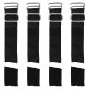 COOPHYA Adjustable Elastic Hat Straps Black and Metal Material with Silver Buckles 4pcs Portable and Comfortable Fit 2.5cm Width, 10cm for Caps and Sun Hats for Camping and Fishing view 1