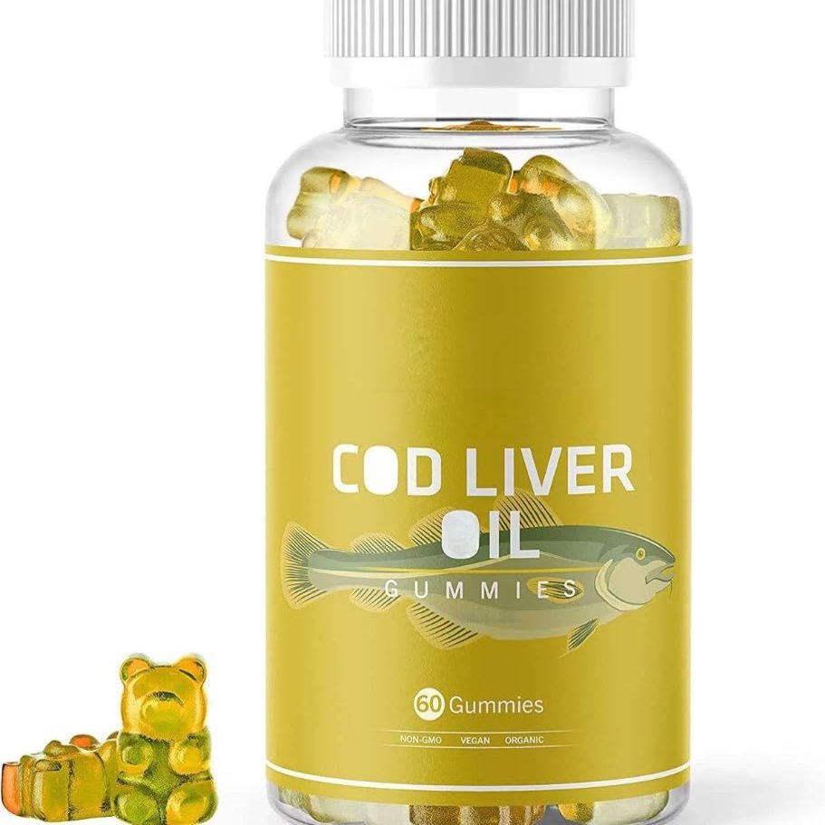 Cod Liver Oil Gummies. Support Eye Health and Brain Function