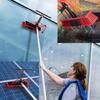 10m Telescopic Window Cleaning Pole with 35cm Water Fed Brush Head, Extendable Window Cleaner Kit for Windows and Solar Panels (10M) view 3
