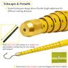 Insulated Height Measuring Pole for Power Line Safety, Telescopic Survey Ruler with Meter Scale, Power Utility Work Measurement Device view 2