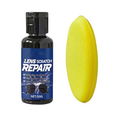 Fast Acting Polisher, Lens Scratch Filler, 3.23x1.14 Inches Scratch Remover with Deep Clean, Liquid Resin Formula, Optical Restorer with Protective Coat, Eyewear Fix for Home and Shop