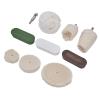 Tixiyu 10Pcs Premium Cotton Flannel Polishing Head Buffing Wheel Tool Set for Metal Marble Glass view 4
