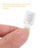 FESTFENDS White Shoelace Locks Buckle Set with 25 Spring Locks and 25 Tail Clips, Mini Size Design Lightweight Abs Plastic for Running Shoes and Sport Clothes, Easy No-tie Fixing Solution view 4