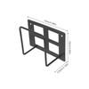 SHINEOFI Wall Mounted Weight Scale Bracket for Bathroom Digital Scale Wall Mount Organizer Shelf No Drilling Needed view 2