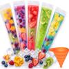 100 PCS DIY Popsicle Bags, Disposable Popsicle Bags with Funnel, Ice Pop Bags with Zip Seal, Leak-Proof Ice Lolly Moulds for DIY Healthy Snacks, Yogurt Sticks, Juice and Fruit Smoothies (300 Pcs) view 1