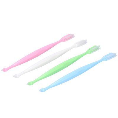 Cosiki Toothbrush, Unique Design for Braces Teeth Cleaning with Double Ended Interspace Brush, Portable for Travel Adults Kids Pets