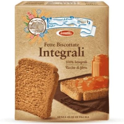 MULANA BIANCU Fette Integrali Biscuits 315g - pack of 10
