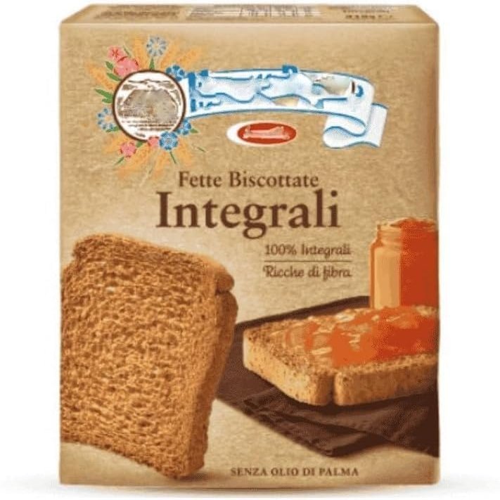 MULANA BIANCU Fette Integrali Biscuits 315g - pack of 10