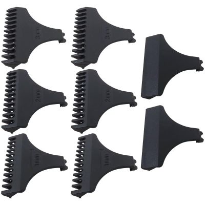 8 Pcs Hair Clipper Guard Set 1mm 2mm 3mm Limit Comb with Protective Cover for 31mm 32mm T-Blade Trimmers, Fits Vintage T9 Shaver Barber Grooming