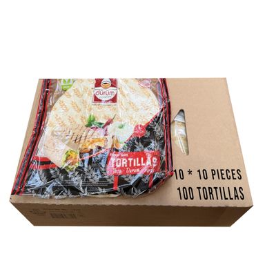 DURUM - Endo's - SAKA | Tortilla Wraps 30cm (12") PACK | (10 Pieces) - 900grm (10 Packs)