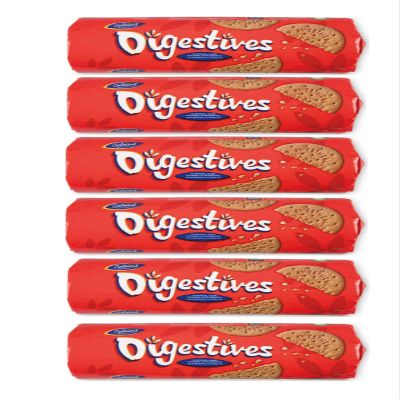 Bizzal Belmont Digestives Biscuits, No Artificial Colours or Preservatives, 400g, Pack of 6