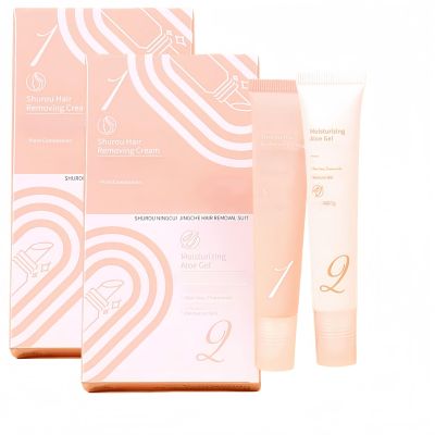 Aurlux Facial Hair Remover - New Painless Facial Hair Removal Cream for Women, Alisweet Hair Remover Kit with Scraper (2 pcs)