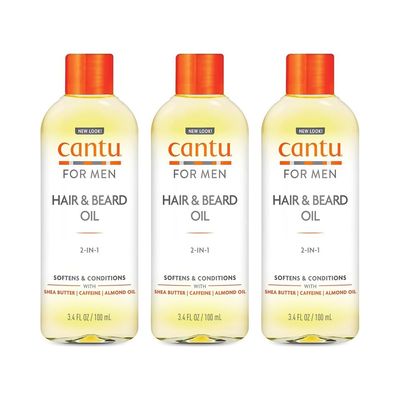 Cantu Mens Hair & Beard Oil 100ml - Pack of 3